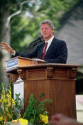 782038 Presidential Candidate, Bill Clinton At Campaign Rally, U.S.A. A4 Photo Print