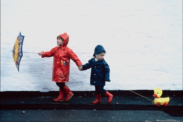 782041 Rainy Days Can Be Fun A4 Photo Print