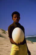 782046 Man With Aeropornis Egg, Largest Flying Bird In History A4 Photo Print