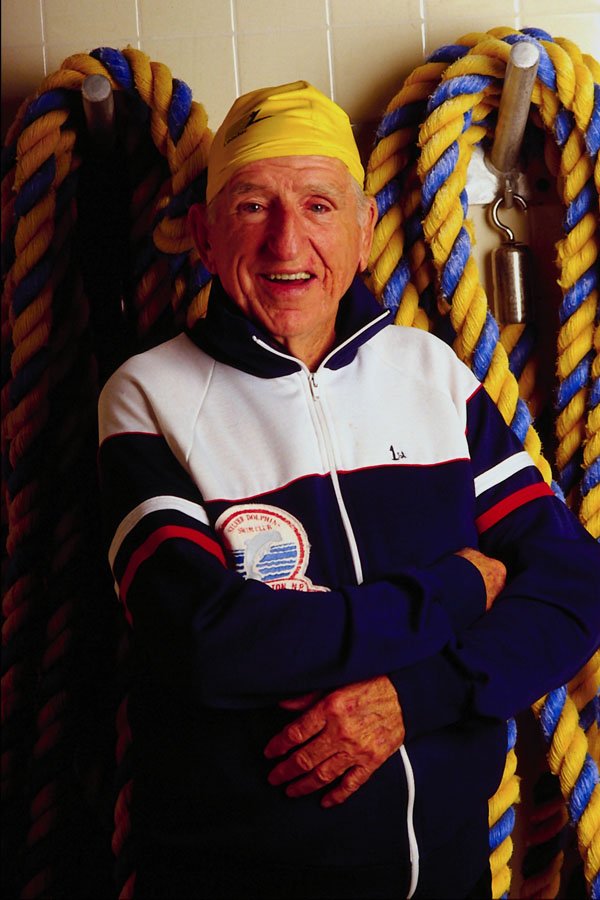 782051 Senior Swimmer A4 Photo Print
