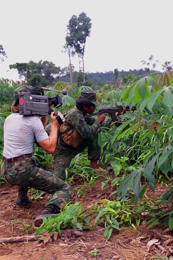 782060 Cambodian Guerrilla Patrol A4 Photo Print
