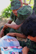 782061 Cambodian Guerrillas Relax With The Thai Version Of Playboy  A4 Photo Print
