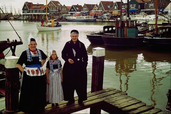 782068 People Dressed In Traditional Costume, Volendam, Holland A4 Photo Print