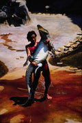 782073 Thai Alligator Show, With Trainer A4 Photo Print