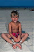 783006 Boy At The Beach A4 Photo Print