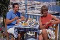 783023 Couple Enjoying Meal, Skiathos, Greece A4 Photo Print