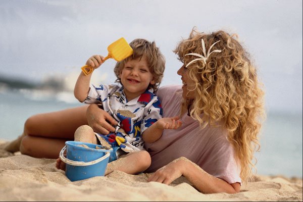 783036 Woman And Son A4 Photo Print