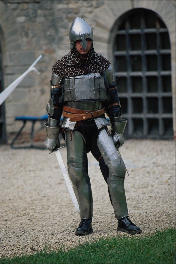 783081 Knight Waiting For Combat A4 Photo Print