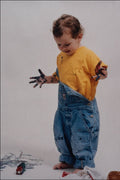 783097 Two year old Girl, Messy With Paint A4 Photo Print