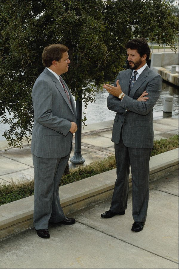 784002 Two Businessmen Talking, Pensacola, Florida, U.S.A. A4 Photo Print