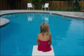 784005 Girl On Diving Board A4 Photo Print