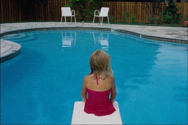 784005 Girl On Diving Board A4 Photo Print