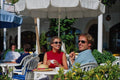 784014 Couple At Cafe, Outside Table, Spain A4 Photo Print