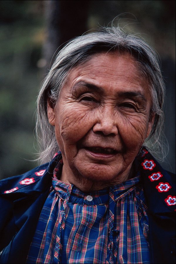 784059 Elderly Athabaskan Woman A4 Photo Print