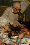 784061 Grandparents Carving Turkey A4 Photo Print
