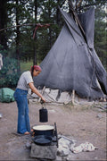 784063 Ellen Prepares Breakfast, South Dakota, U.S.A. A4 Photo Print