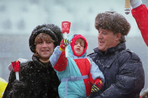 785008 Brian, Mila And Baby Mulroney A4 Photo Print