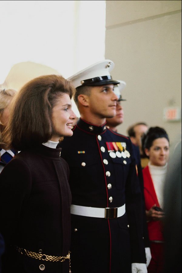 785022 Jackie Kennedy And U.S. Marine A4 Photo Print