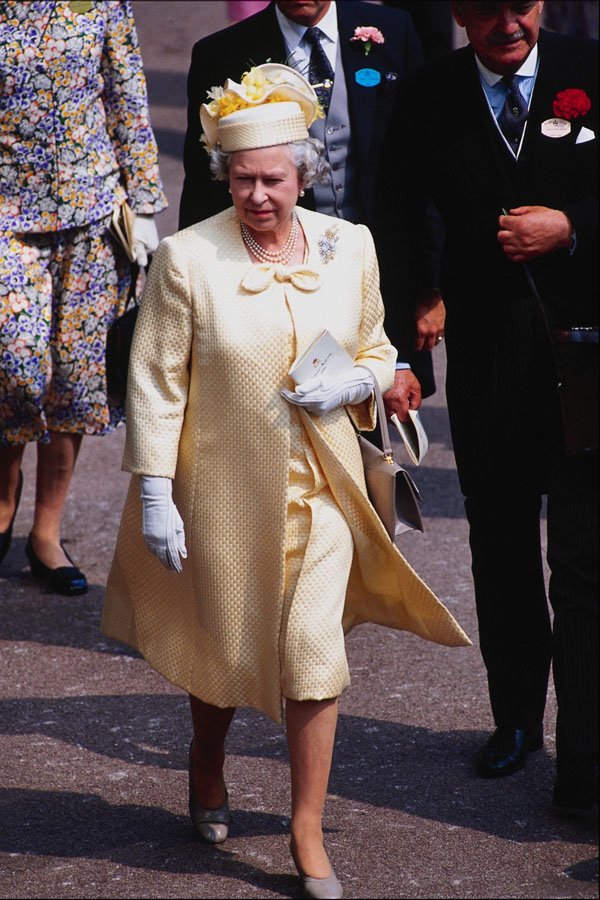 785055 Queen Elizabeth At Royal Ascot, 1996 A4 Photo Print