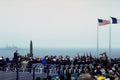 785058 President Bill Clinton Arriving At Pointe Du Hoc, France A4 Photo Print