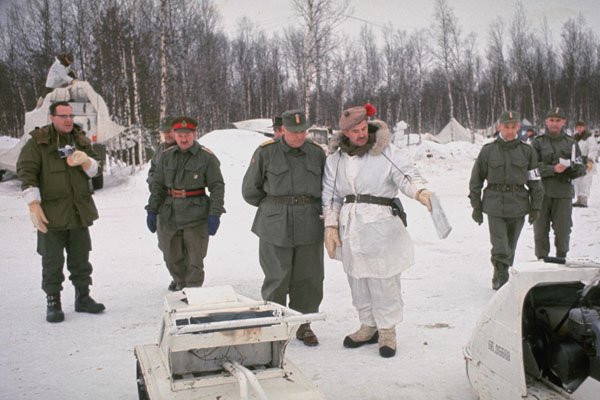 785059 King Olaf Of Norway Inspects NATO Troops A4 Photo Print