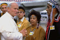 785084 Pope Talking To Micmac Indian Chief, Nova Scotia, Canada A4 Photo Print