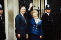 785095 President George Bush And Prime Minister Margaret Thatcher A4 Photo Print