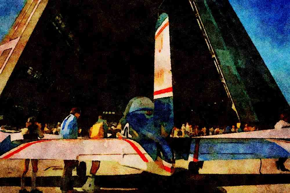 786014 Small United States Navy Aircraft A4 Limited Edition Watercolour Print
