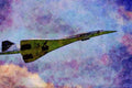 786019 British Airways Concorde, Taking Off At Heathrow Airport, England A4 Limited Edition Watercolour Print