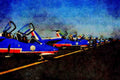 786027 Patrouille De France Display Team, Dassault_Dornier Jets A4 Limited Edition Watercolour Print