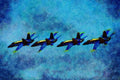 786032 McDonnell Douglas F 18, United States Navy, Blue Angels A4 Limited Edition Watercolour Print