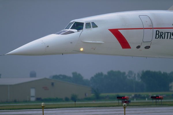786040 Needle Nose Of A British Airways Concorde A4 Photo Print