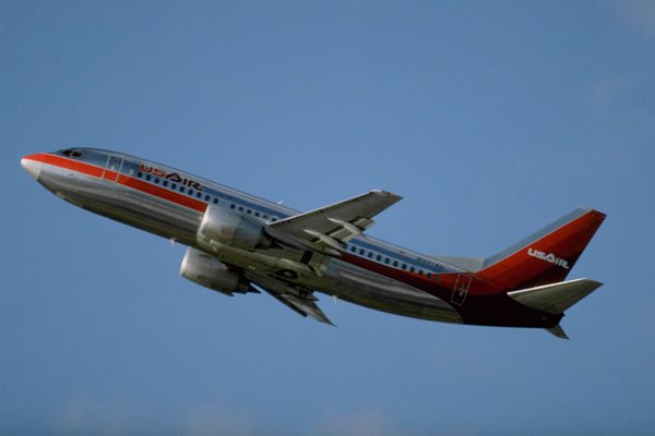 786047 US Air 737 A4 Photo Print
