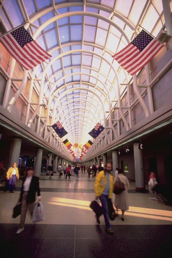 786050 O'Hare Terminal, Chicago, Illinois, U.S.A. A4 Photo Print