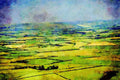 786055 Glider Over East Sussex Downland A4 Limited Edition Watercolour Print