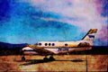 786059 Beachcraft King Air C 90 A4 Limited Edition Watercolour Print