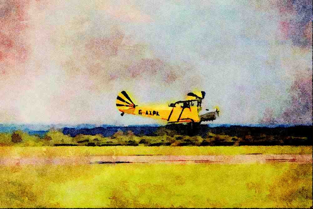 786061 De Havilland Tiger Moth A4 Limited Edition Watercolour Print