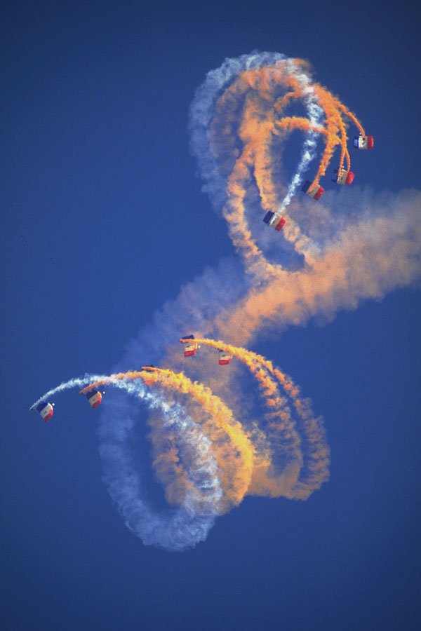 786071 Royal Air Force Falcons Display Parachute Team, Woodvale Airshow, U.K. A4 Photo Print