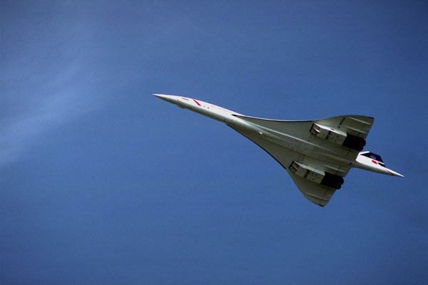 786082 British Aerospace Aerospatiale Concorde In Flight, Hants, U.K. A4 Photo Print