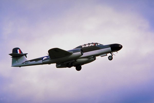 786089 Gloster Meteor NF 11 Taking Off From North Weald, Essex, U.K. A4 Photo Print