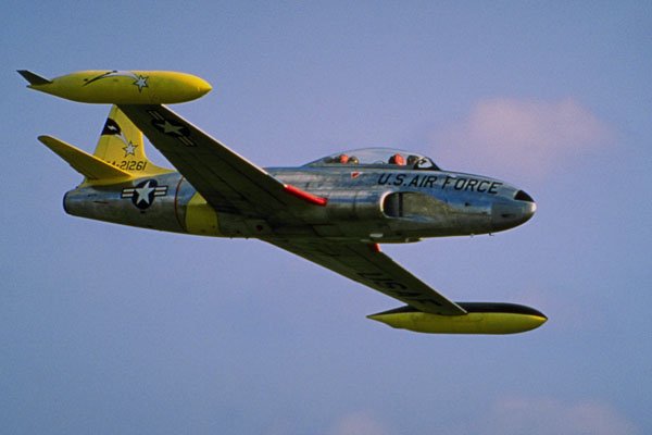 786090 Lockheed T 33 Silverstar In Flight At Duxford, Cambs, U.K. A4 Photo Print