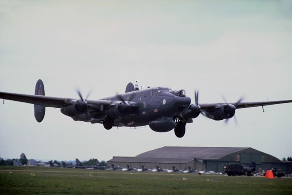 786093 Modified Shakleton Bomber Coming In To Land A4 Photo Print
