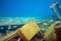 787032 Smallmouth Bass Under The Transom Of The Jane McLeod  A4 Photo Print