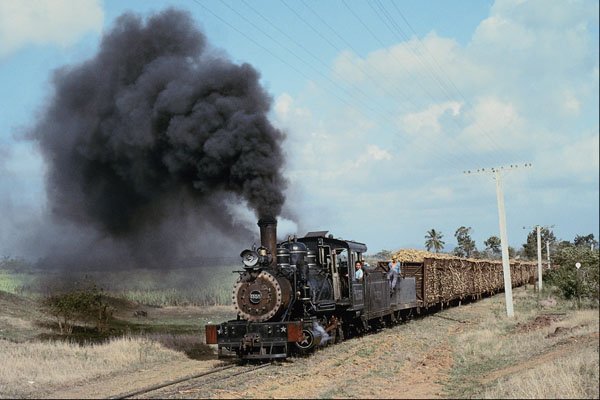 788004 Baldwin 2 8 0 Hauls Cane To Mal Tiempo Sugar Mill, Cuba A4 Photo Print