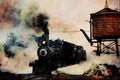 788008 Mid Continent Railroad Museum 4 6 0, North Freedom, Luis A4 Limited Edition Watercolour Print