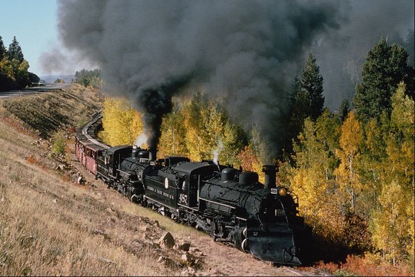 788011 Cumbres And Toltec Railroad, No. 487 And No. 484m, New Mexico, U.S.A. A4 Photo Print