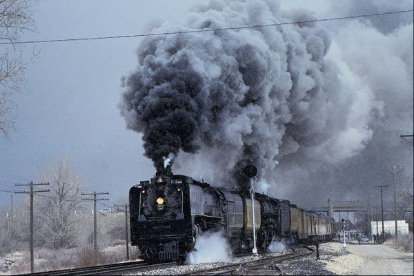 788012 Union Pacific, No. 844 And No. 3985, Departing Winnemucca, Nevada, U.S.A. A4 Photo Print