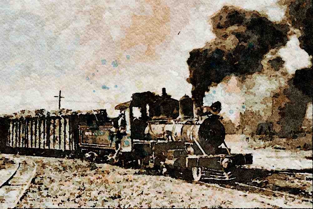 788014 Baldwin 2 6 0, No. 1138, Simon Bolivar Sugar Mill, Cuba A4 Limited Edition Watercolour Print