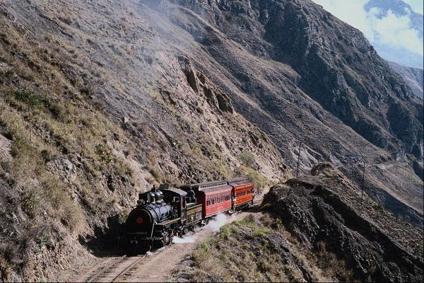 788018 No. 17 Climbing To Alausi, Guayaquil And Quito Railway, Ecuador A4 Photo Print
