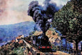 788024 No. 717 With Freight Near Caldas De Moledo, Portugal A4 Limited Edition Watercolour Print
